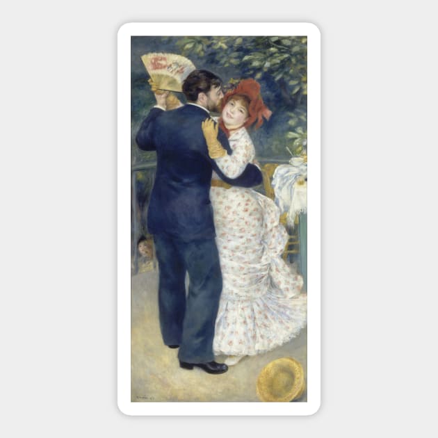 Country Dance by Pierre Renoir Sticker by MasterpieceCafe